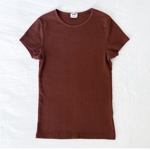 COTTON ON The One Organic Rib Crew Short Sleeve Tee